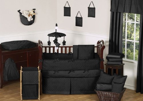 black crib bedding
