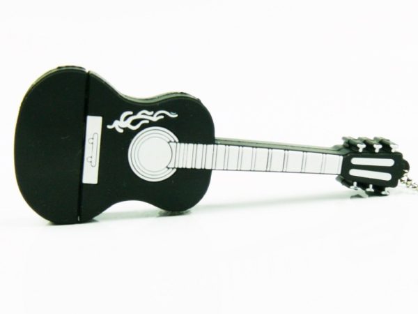 Black Guitar 4GB USB Flash Drive