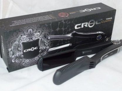 Croc Nano-Titanium Flat Iron – Black