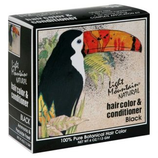 Light Mountain Natural Hair Color & Conditioner – Black