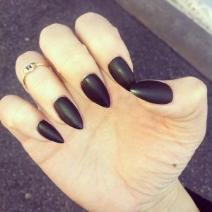 Matte Black Nails