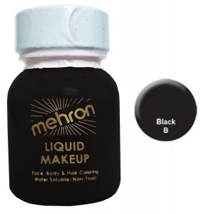 Mehron Liquid Face Paint Makeup - Black