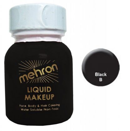 Mehron Liquid Face Paint Makeup - Black