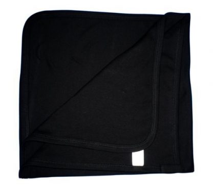 Soft Cotton Baby Blanket – Black