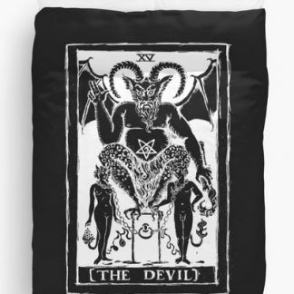 The Devil Tarot Card Duvet Cover