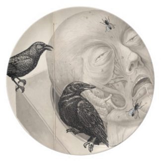 Crows & Corpse Dinner Plate