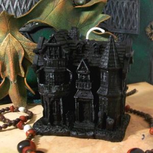 Black Haunted House Candle