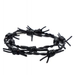 Leather Barbed Wire Choker