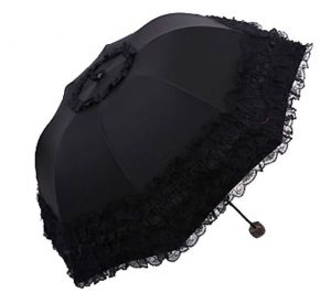 Black Lace Parasol – I Want It Black