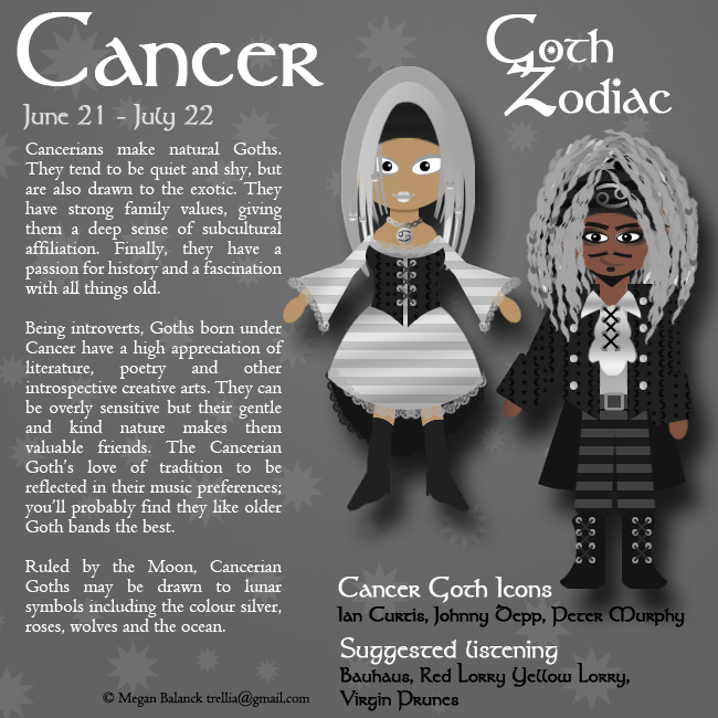 Goth Zodiac Cancer by Trellia
