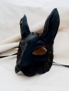 Black Leather Rabbit Mask
