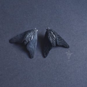 Black Moth Brooch