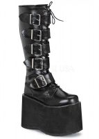 Goth Platform Boots - I Want It Black