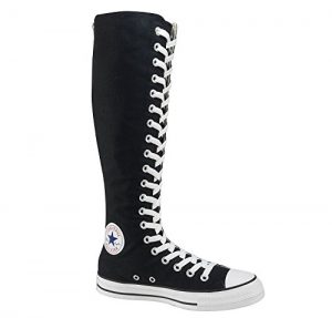 Converse Black All Star Knee High Emo Sneakers 300x287 