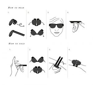 Black Slapsee Snap on Sunglasses How to Use