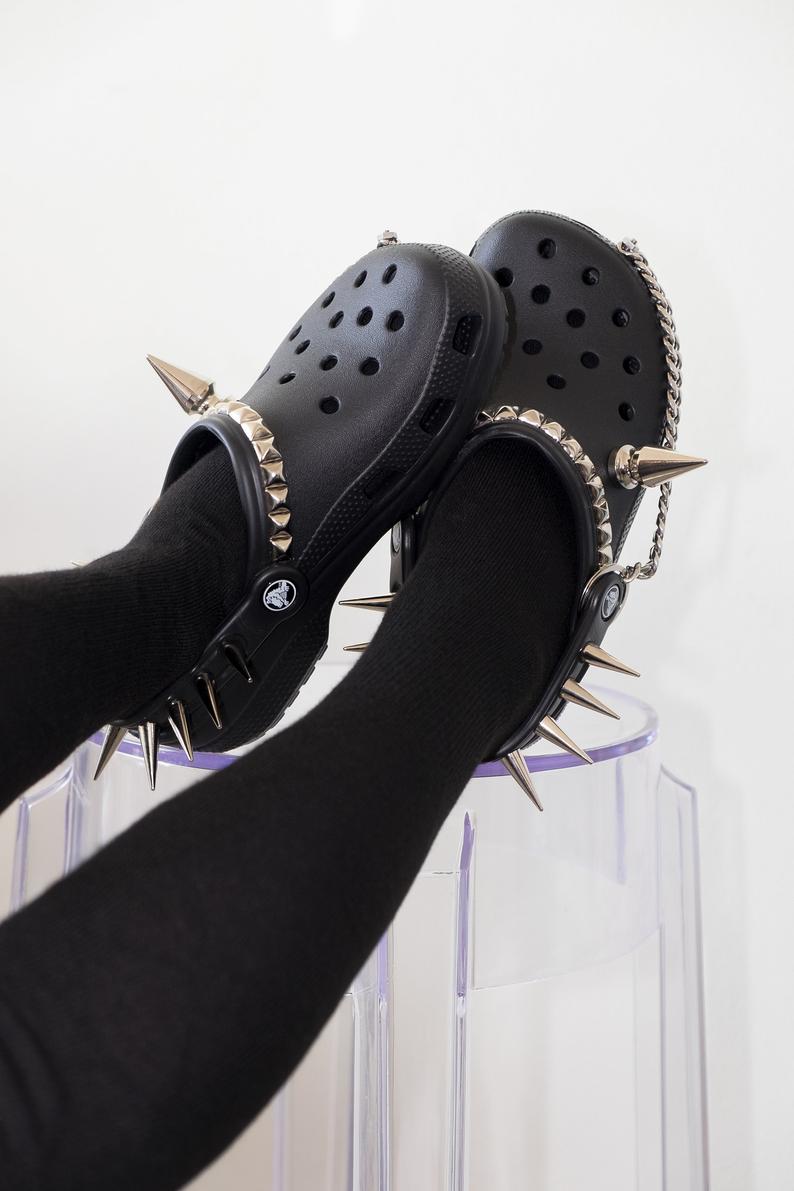 Goth Crocs - I Want It Black