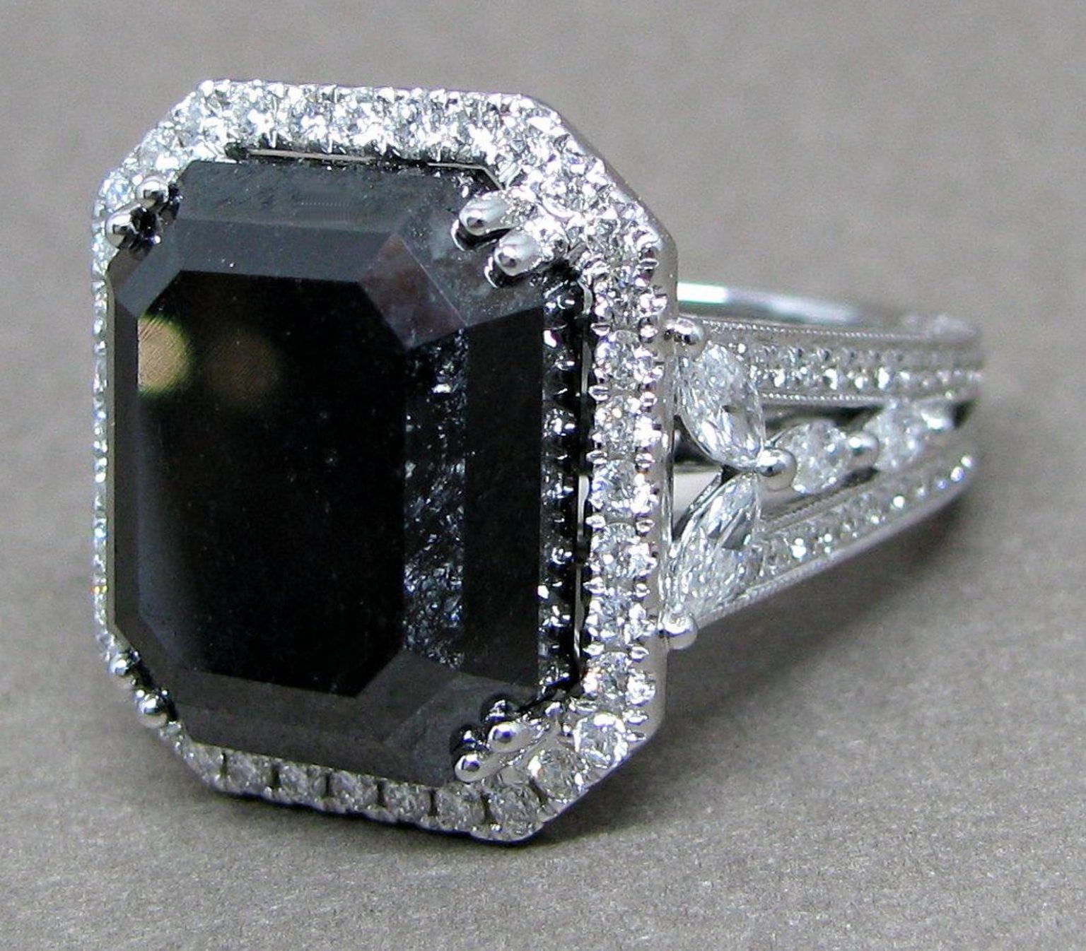 Gothic Engagement Rings I Want It Black