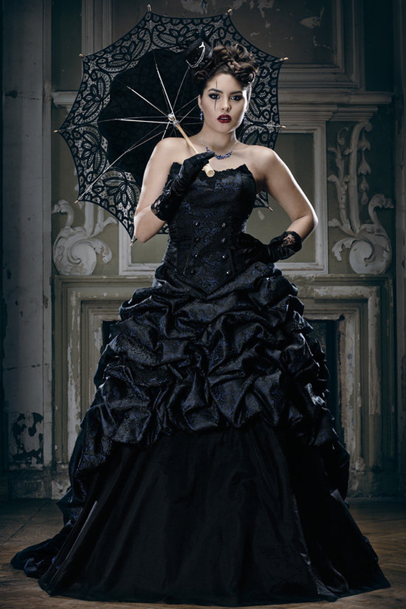 Gothic Black Wedding Dresses - I Want It Black