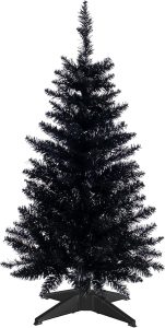 3FT Gothic Black Halloween Artificial Christmas Tree 