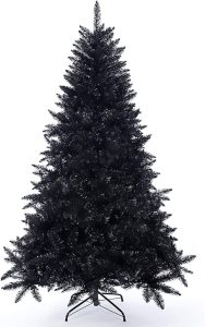 6FT Gothic Black Christmas Xmas Tree Solid Metal Stand 