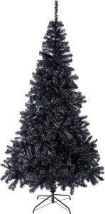 7.5 Ft Halloween Black Gothic Artificial Christmas Tree
