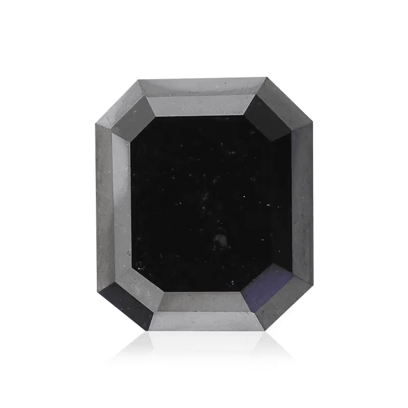 Emerald Cut Black Diamond 1.23 carats